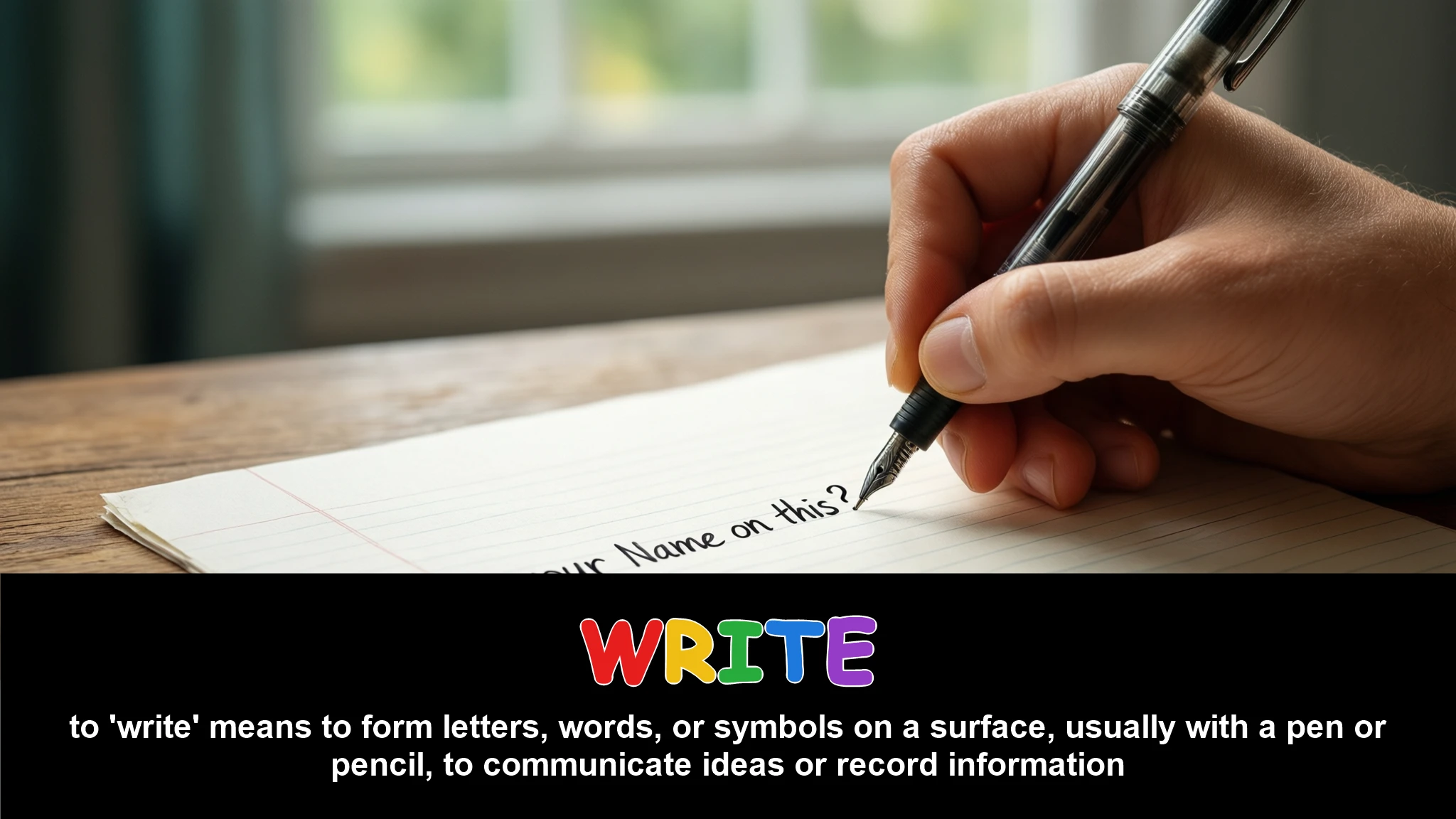English Illustration for write